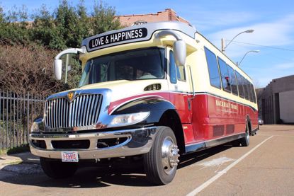 The popular retro-style music bus